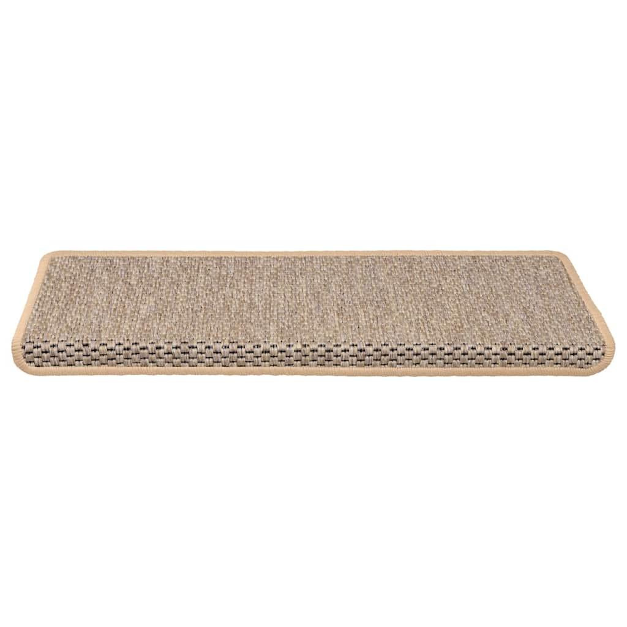 Voir la diapositive 3 : VIDAXL Tapis d'escalier autocollants 30 pcs 65x21x4 cm beige clair