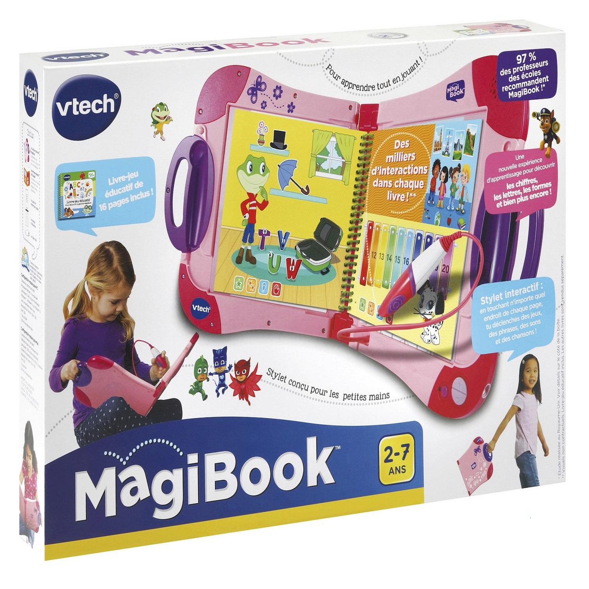 Voir la diapositive 4 : VTECH Magibook Starter Pack Rose 