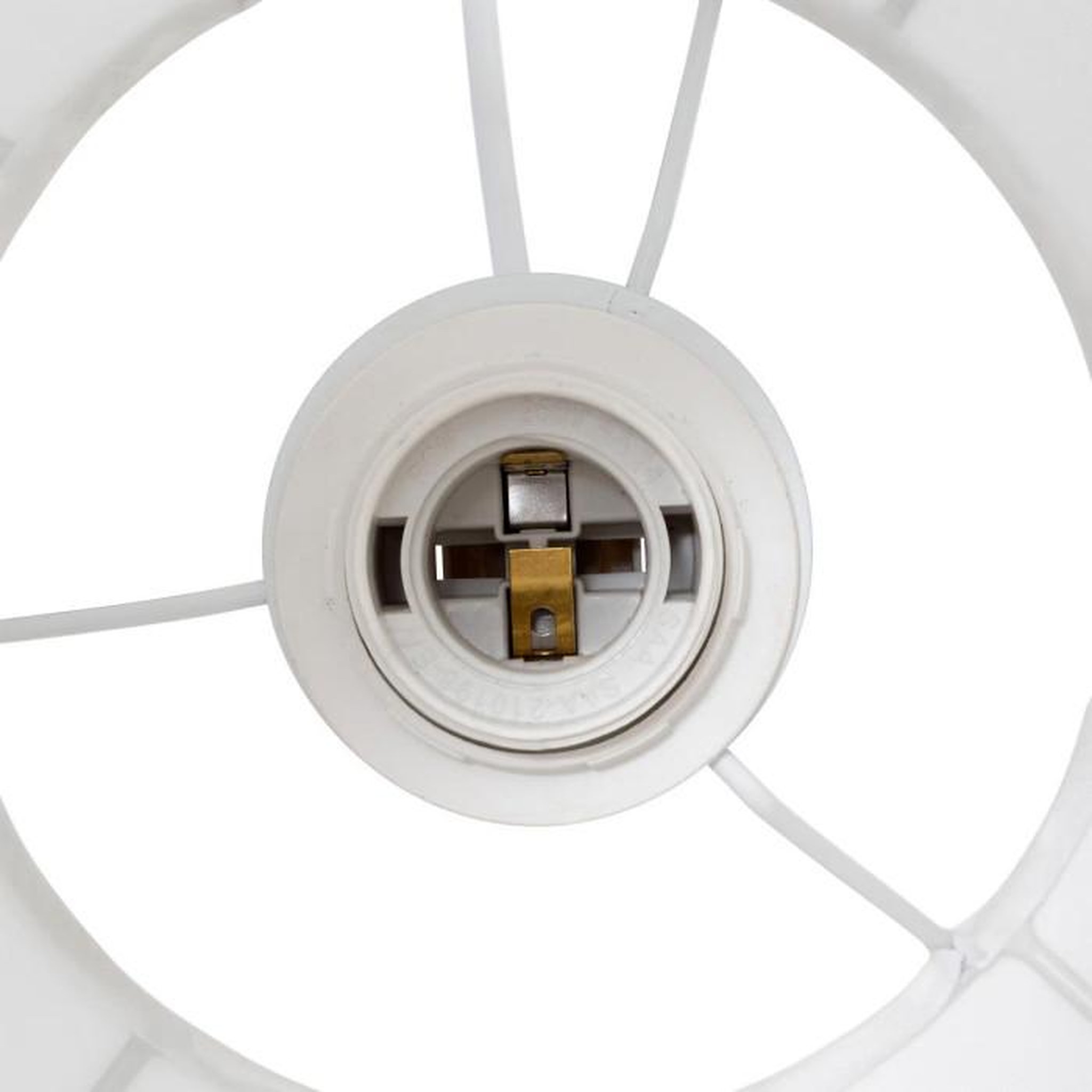 Voir la diapositive 4 : ATMOSPHERA Lampe Suspension en Coton  Tobie  25cm Blanc