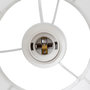 Voir la diapositive 4 : ATMOSPHERA Lampe Suspension en Coton  Tobie  25cm Blanc