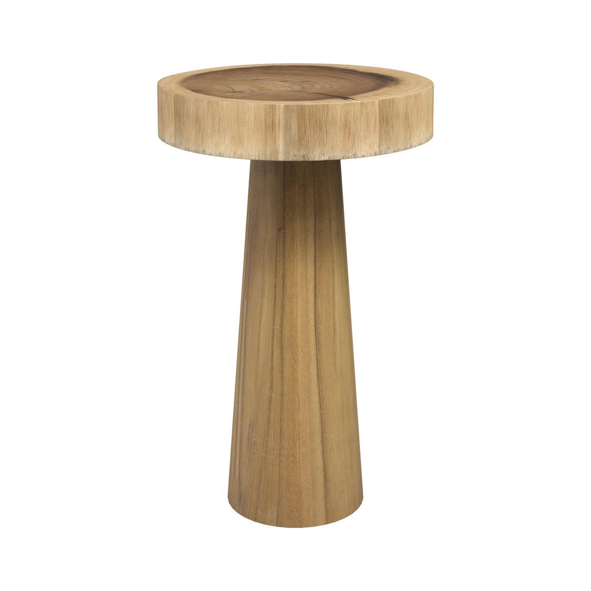 MAISON PAVANE Table d'appoint ronde en bois de suar D35 cm-Janah