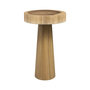 Voir la diapositive 1 : Rendez vous déco Table d'appoint ronde en bois de suar D35 cm-Janah