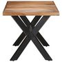 Voir la diapositive 3 : VIDAXL Table de salle a manger 160x80x75 cm Bois avec finition miel
