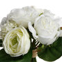 Voir la diapositive 2 : ATMOSPHERA Bouquet de Fleurs  Mélange Composé  31cm Blanc