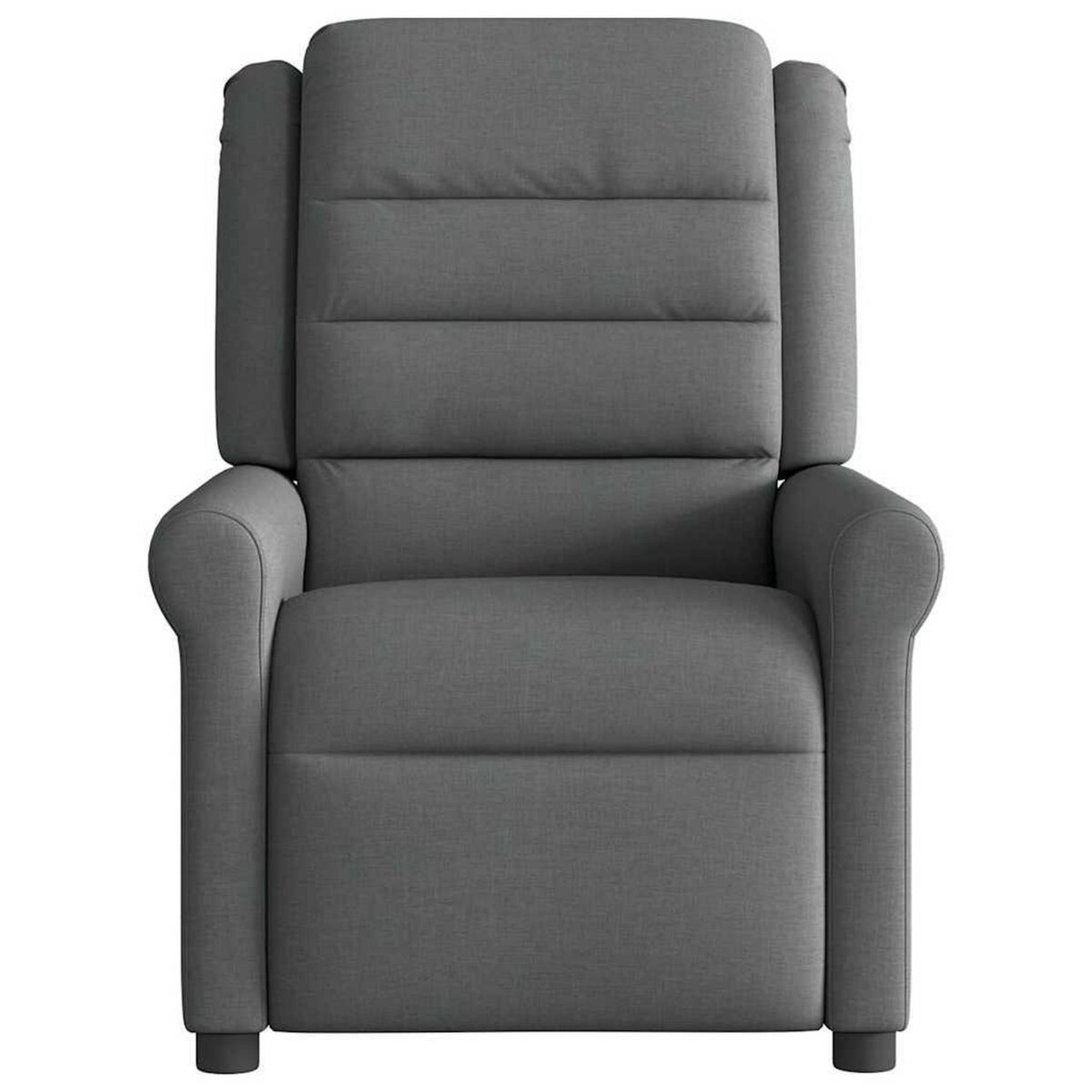 VIDAXL Fauteuil inclinable Gris fonce Tissu