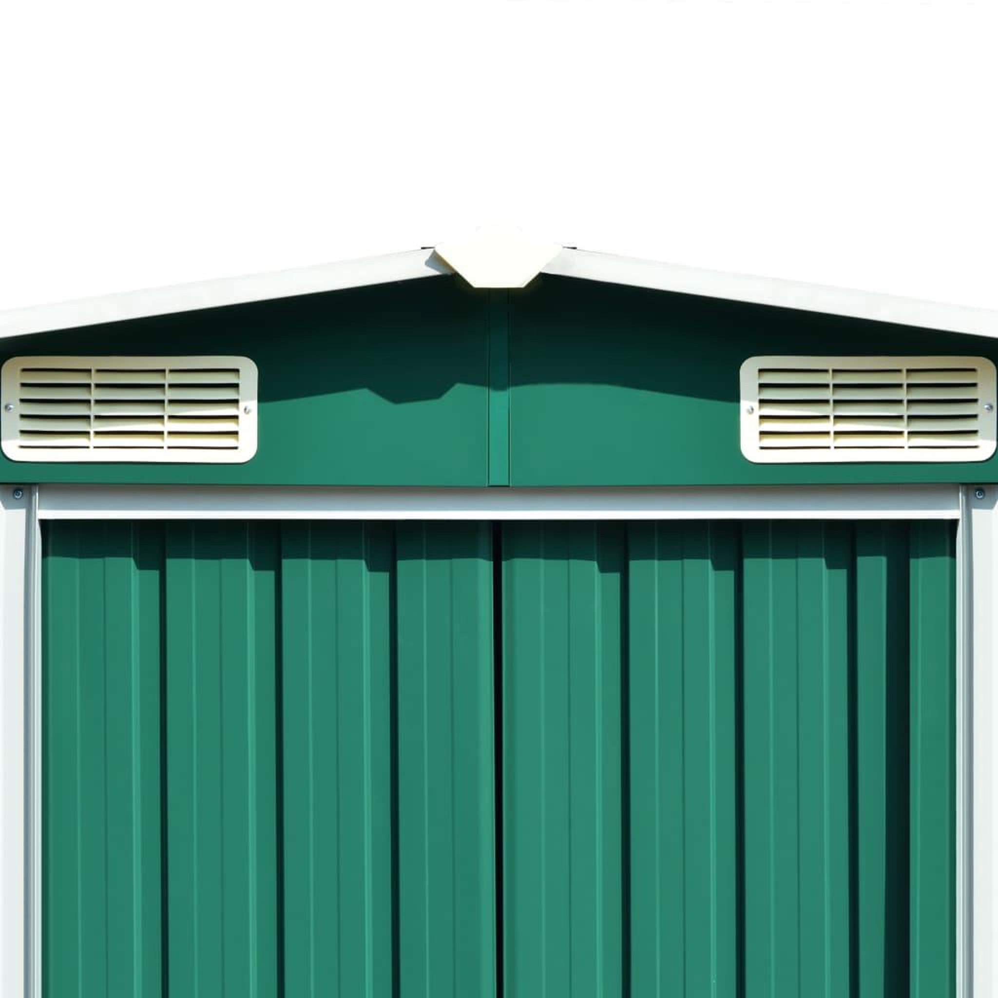 Voir la diapositive 5 : VIDAXL Abri de jardin Vert 257x990x181 cm Acier galvanise