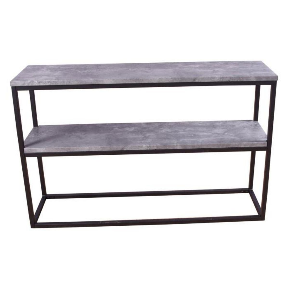 Paris Prix Console Design Double  Rise  110cm Gris & Noir
