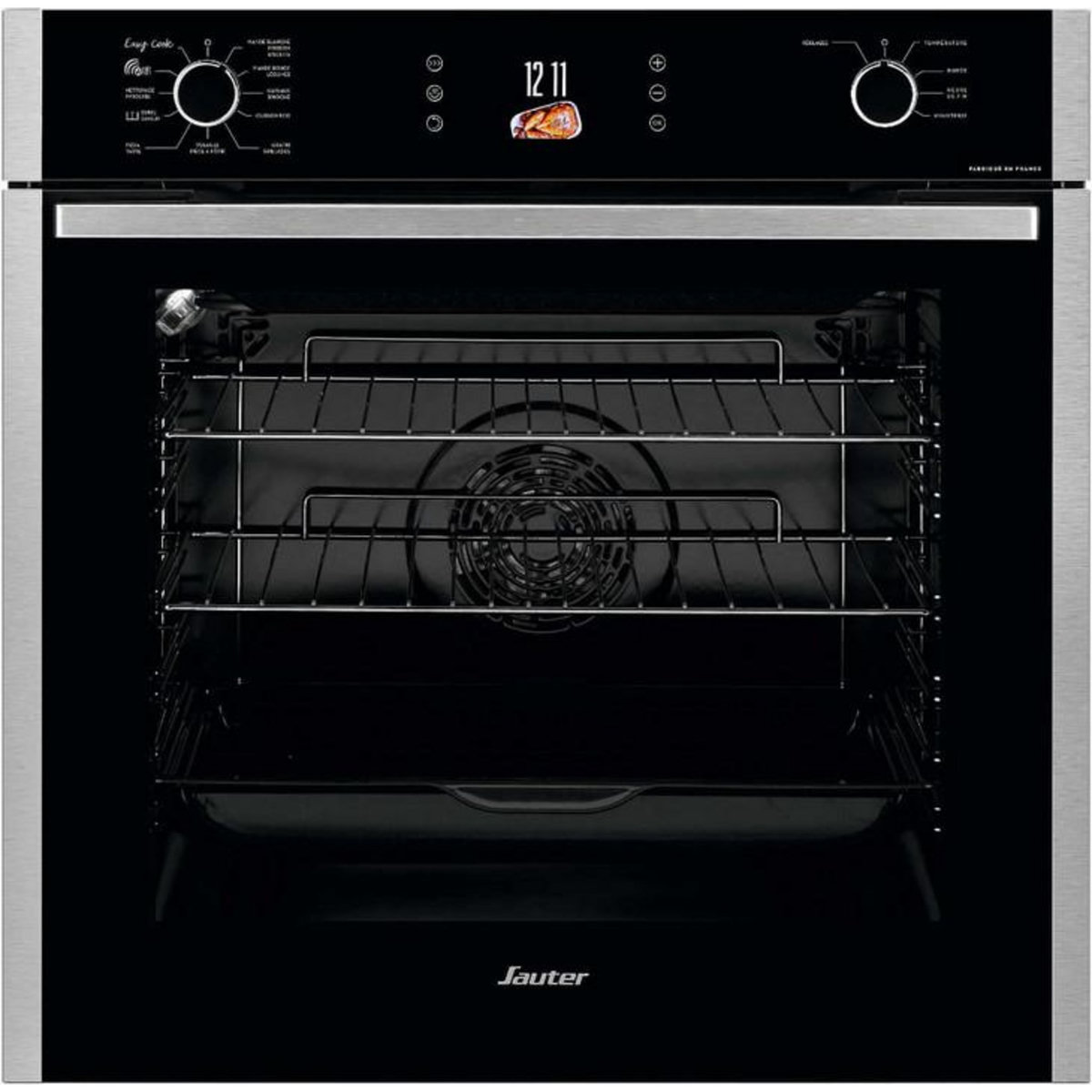 Sauter Four intégrable multifonction 73l 60cm a+ pyrolyse noir/inox - sop6615lx