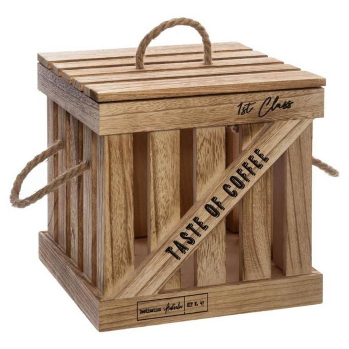 ATMOSPHERA Lot de 3 Boîtes de Rangement  Taste   36cm Naturel