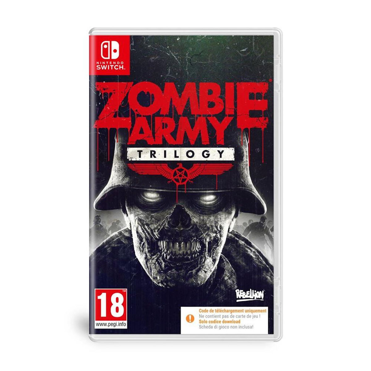 Just for games Zombie Army Trilogy Code in a box Nintendo Switch