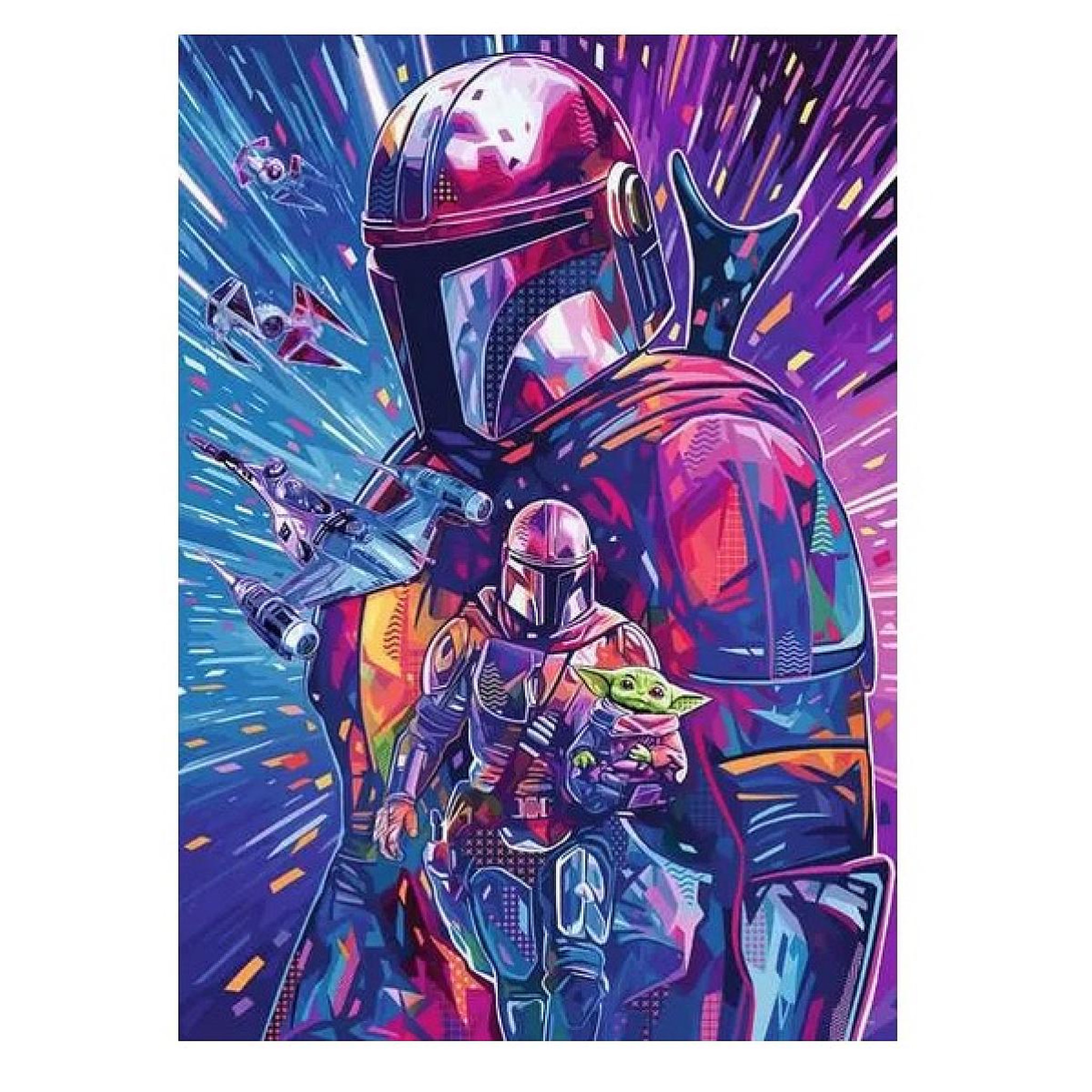 Voir la diapositive 2 : RAVENSBURGER Puzzle 500 pieces The mandalorian