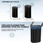 Voir la diapositive 6 : Kitchen move Poubelle automatique 68l noir - bat-68ls06a black ss