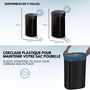 Voir la diapositive 6 : Kitchen move Poubelle automatique 68l noir - bat-68ls06a black ss