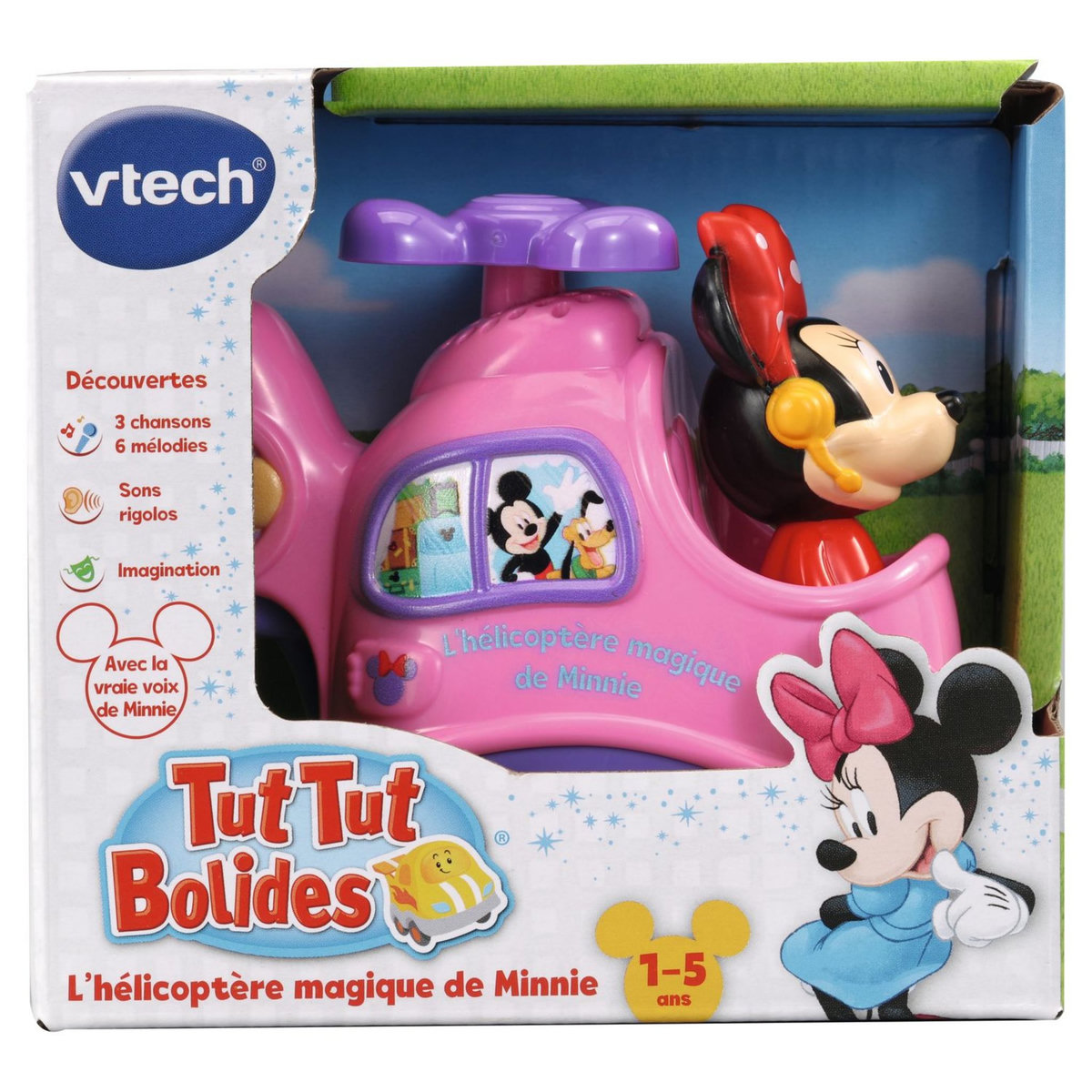 VTECH Tut Tut Bolides Mickey et ses amis - L'hélicoptère magique de Minnie