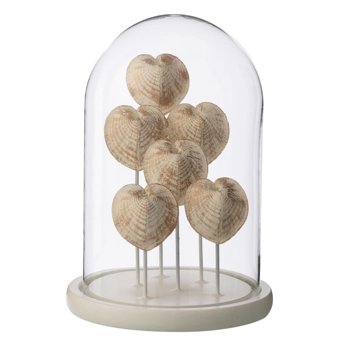 Paris Prix Cloche Déco en Verre  Coquillage  26cm Bronze