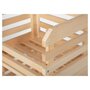 Voir la diapositive 2 : Lot de 3 caisses de rangement empilables en bois massif L37cm MARAICHER