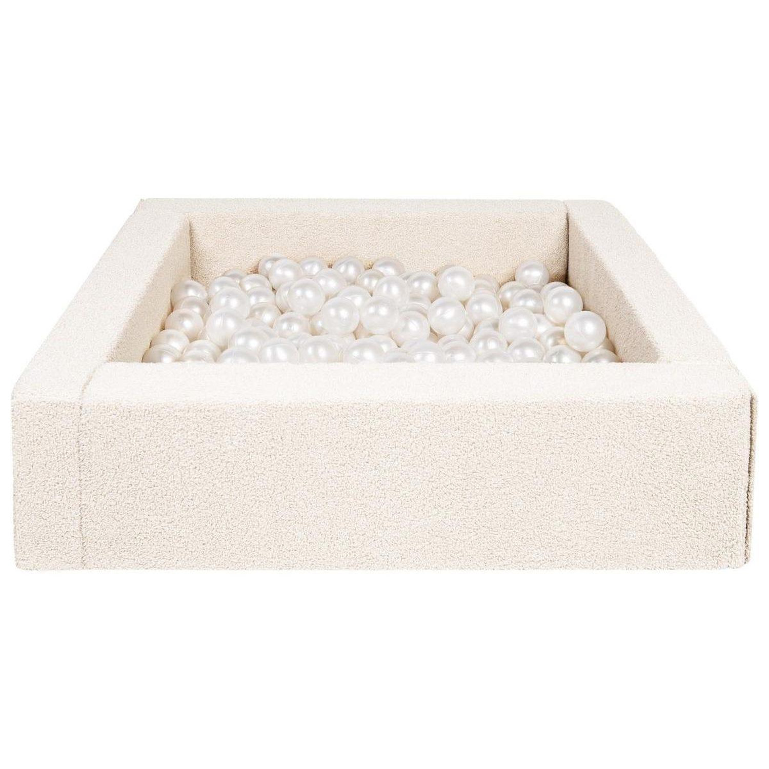 Piscine À Balles Velinda 5 Éléments 300 Unités Crème Tissu Polyester Bouclé - vue 2