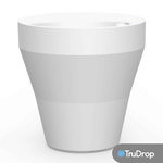 CENTRALE BRICO Pot rond blanc Rim de 56 cm avec TruDrop One