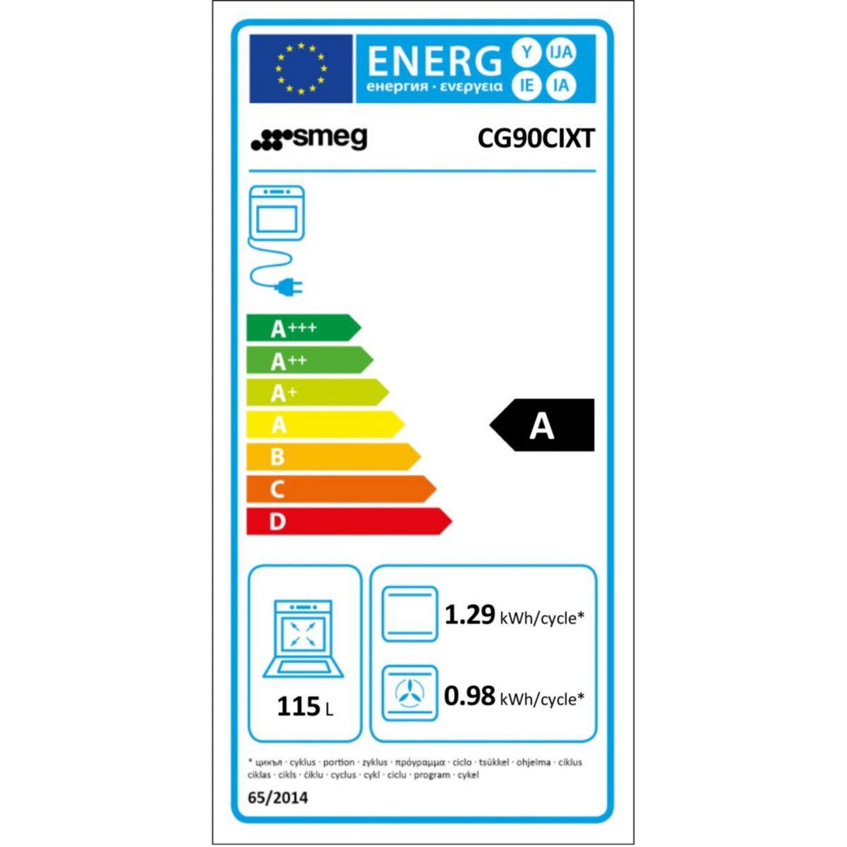 SMEG Piano de cuisson induction CG90CIXT