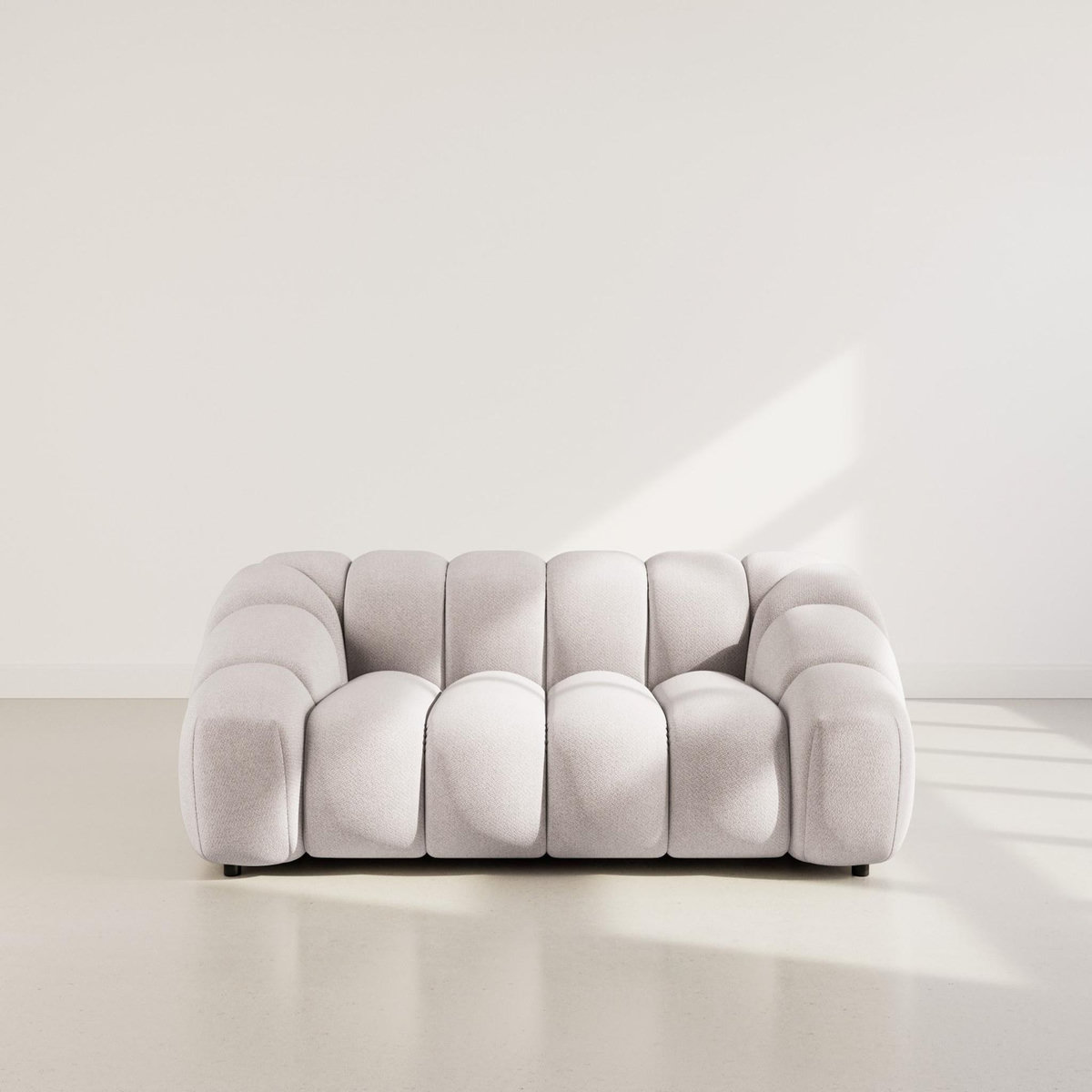 LISA DESIGN Ava - canapé 3 places en velours texturé