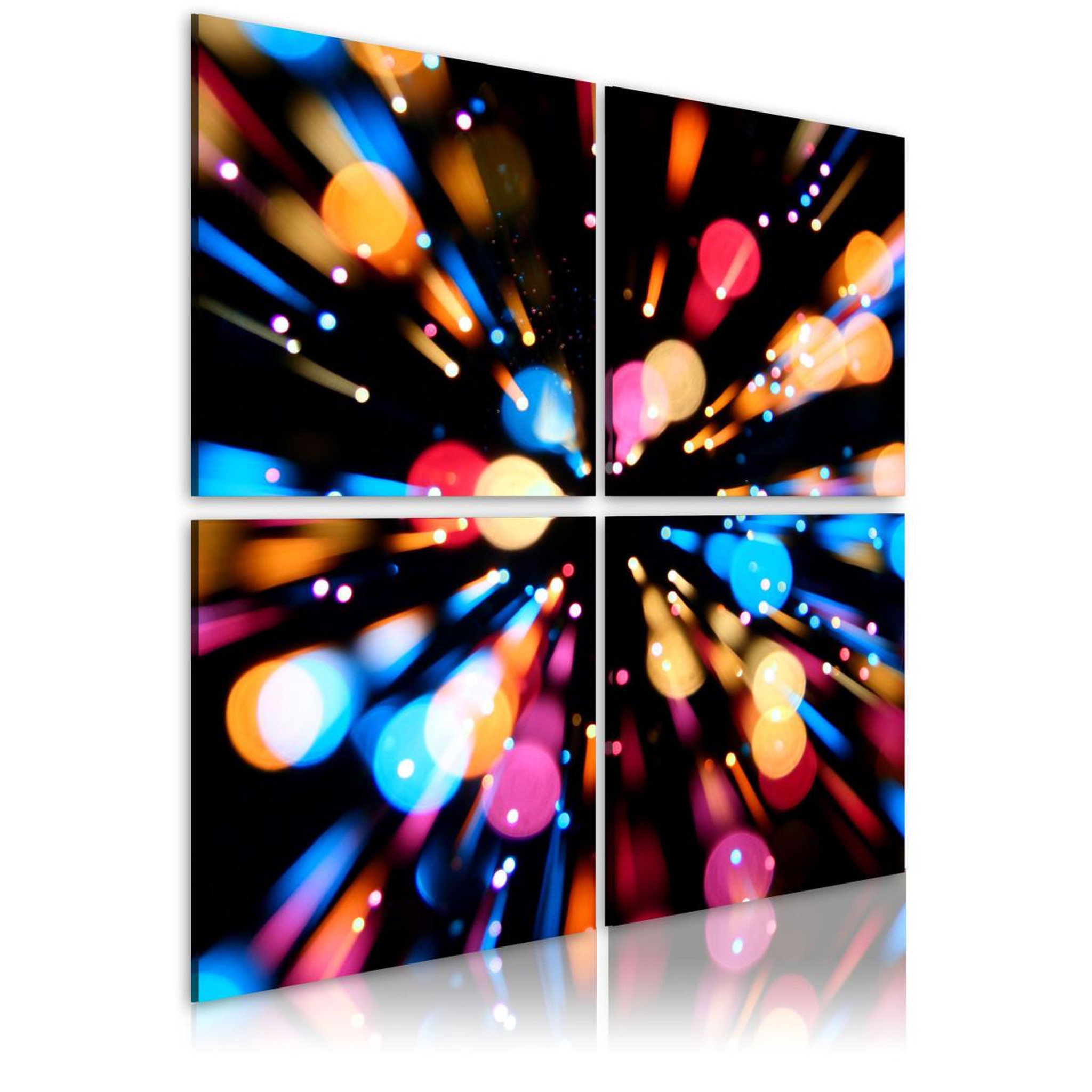 Paris Prix Tableau imprimé  course de lumières. Coloris disponibles : Multicolore