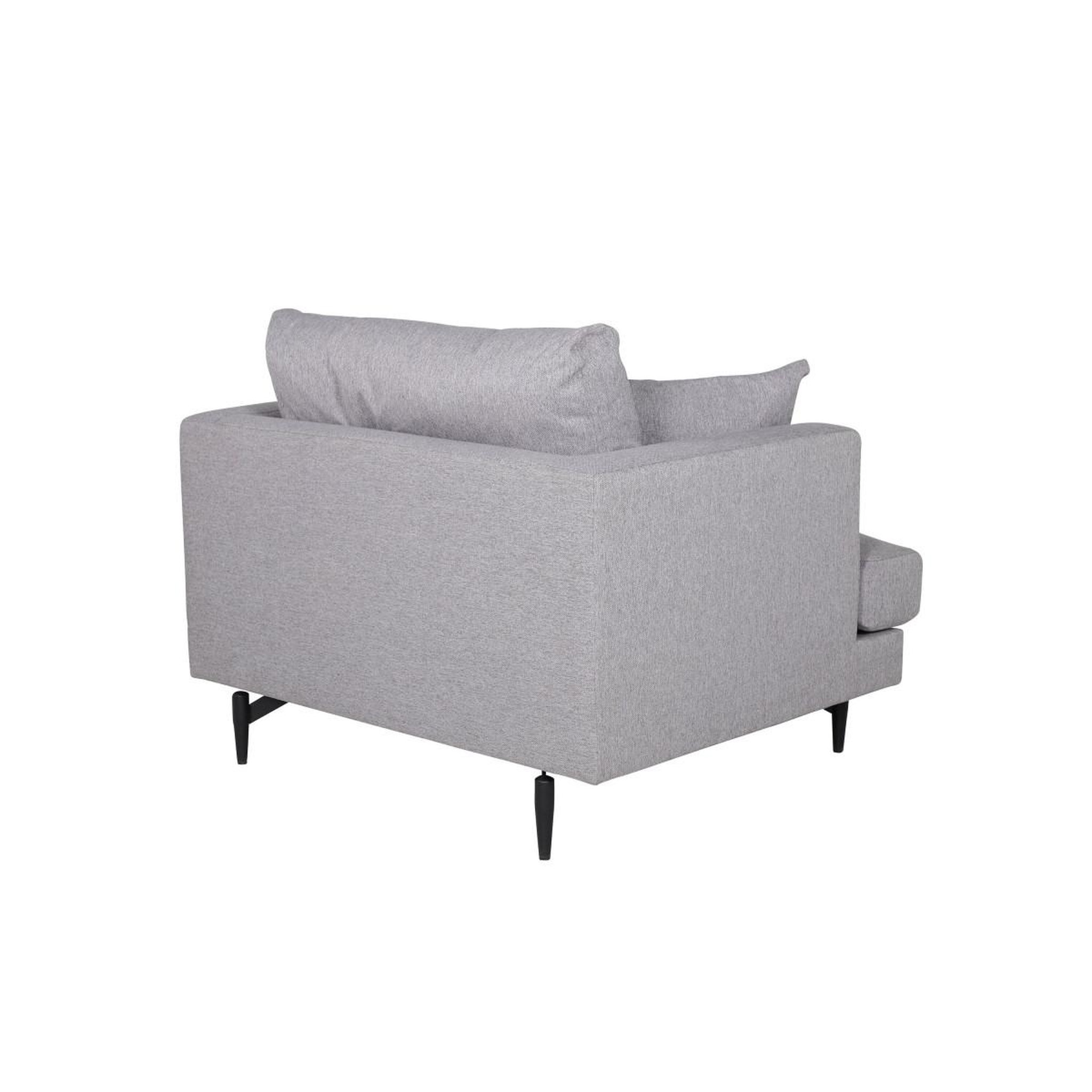 Voir la diapositive 4 : Paris Prix Fauteuil en tissu  sofia  104cm gris