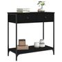 Voir la diapositive 3 : VIDAXL Table console noir 75x34,5x75 cm bois d'ingenierie