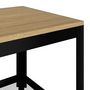 Voir la diapositive 5 : VIDAXL Table basse Marron clair et noir 90x45x45 cm MDF et fer
