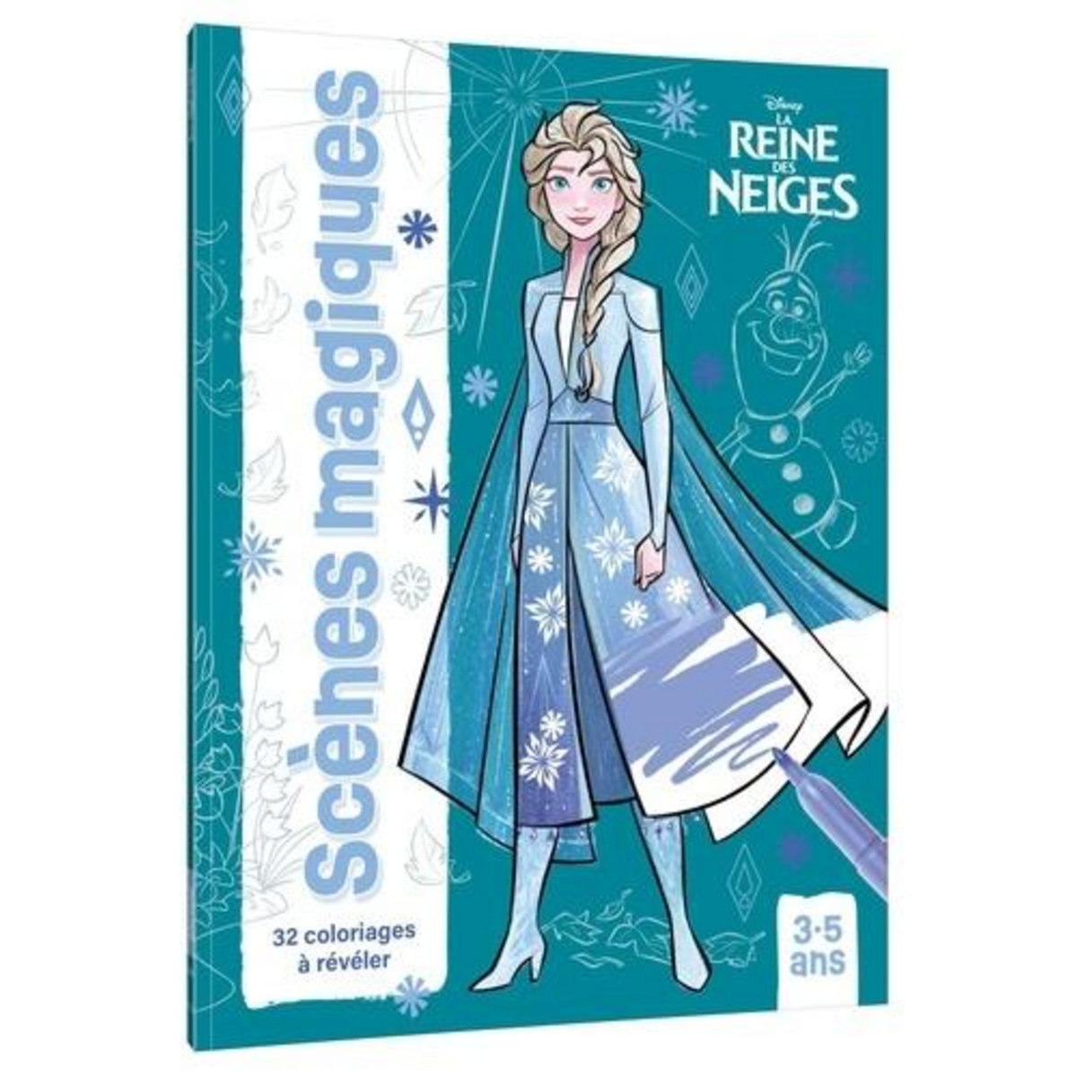 LA REINE DES NEIGES. 32 COLORIAGES A REVELER, Disney