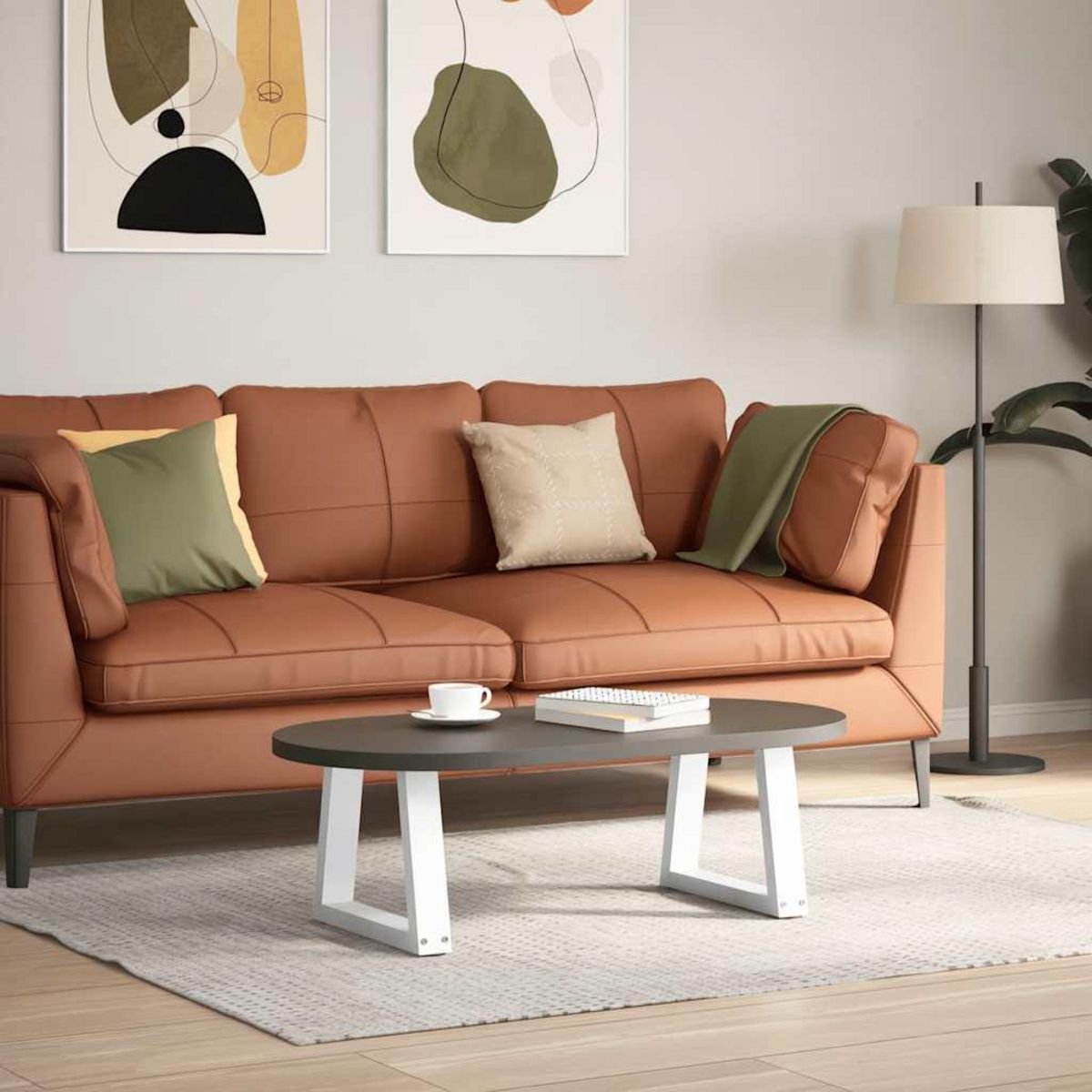 VIDAXL Pieds de table a manger forme V 2pcs blanc 30x(30-31,3)cm acier