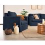 Voir la diapositive 2 : LISA DESIGN Serena - fauteuil déhoussable en velours texturé