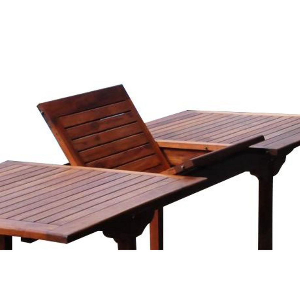 CONCEPT USINE Salon de jardin Teck huilé 8 personnes - Table rectangle + 8 chaises LUBOK