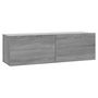 Voir la diapositive 2 : VIDAXL Armoire murale TV Sonoma gris 100x30x30 cm Bois d'ingenierie