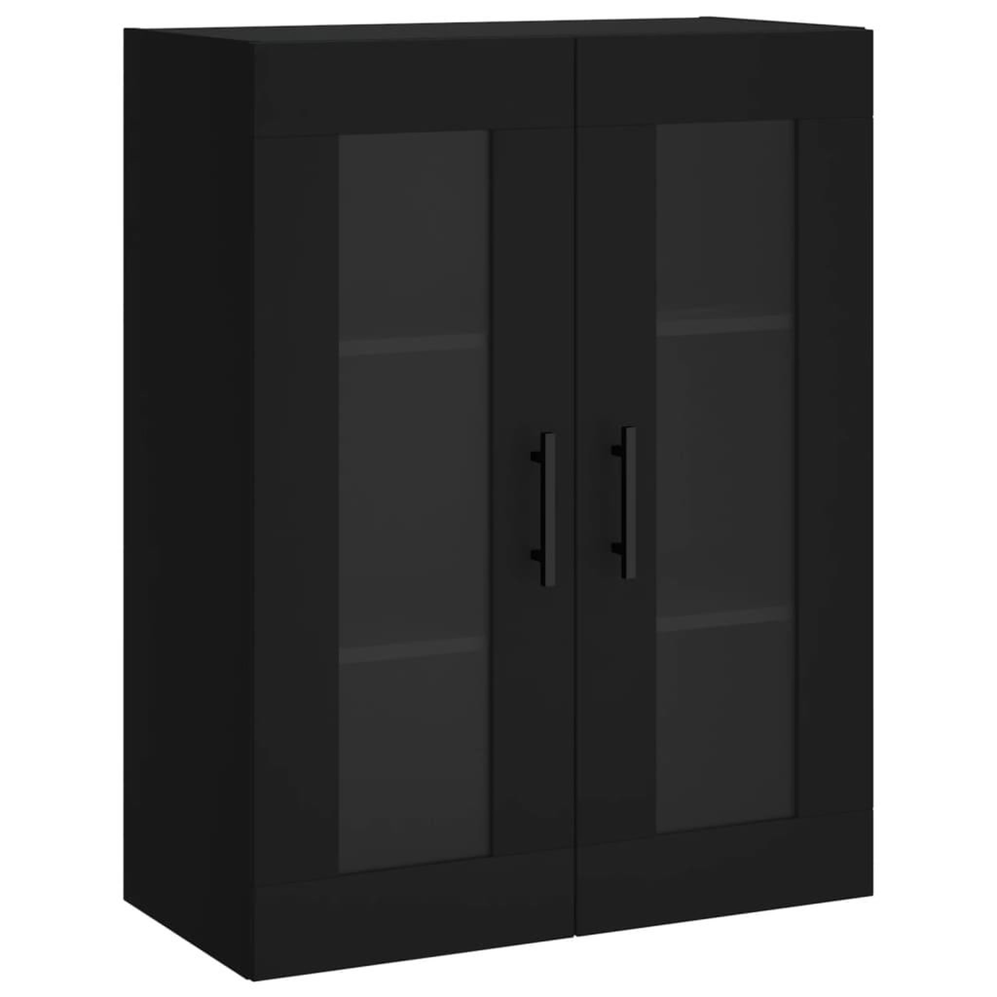 Voir la diapositive 2 : VIDAXL Armoire murale noir 69,5x34x90 cm