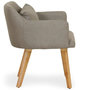 Voir la diapositive 5 : Paris Prix Lot de 20 Fauteuils Design  Alan  70cm Taupe