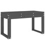 Voir la diapositive 2 : VIDAXL Banc de jardin gris 80x38x45 cm bois massif de pin