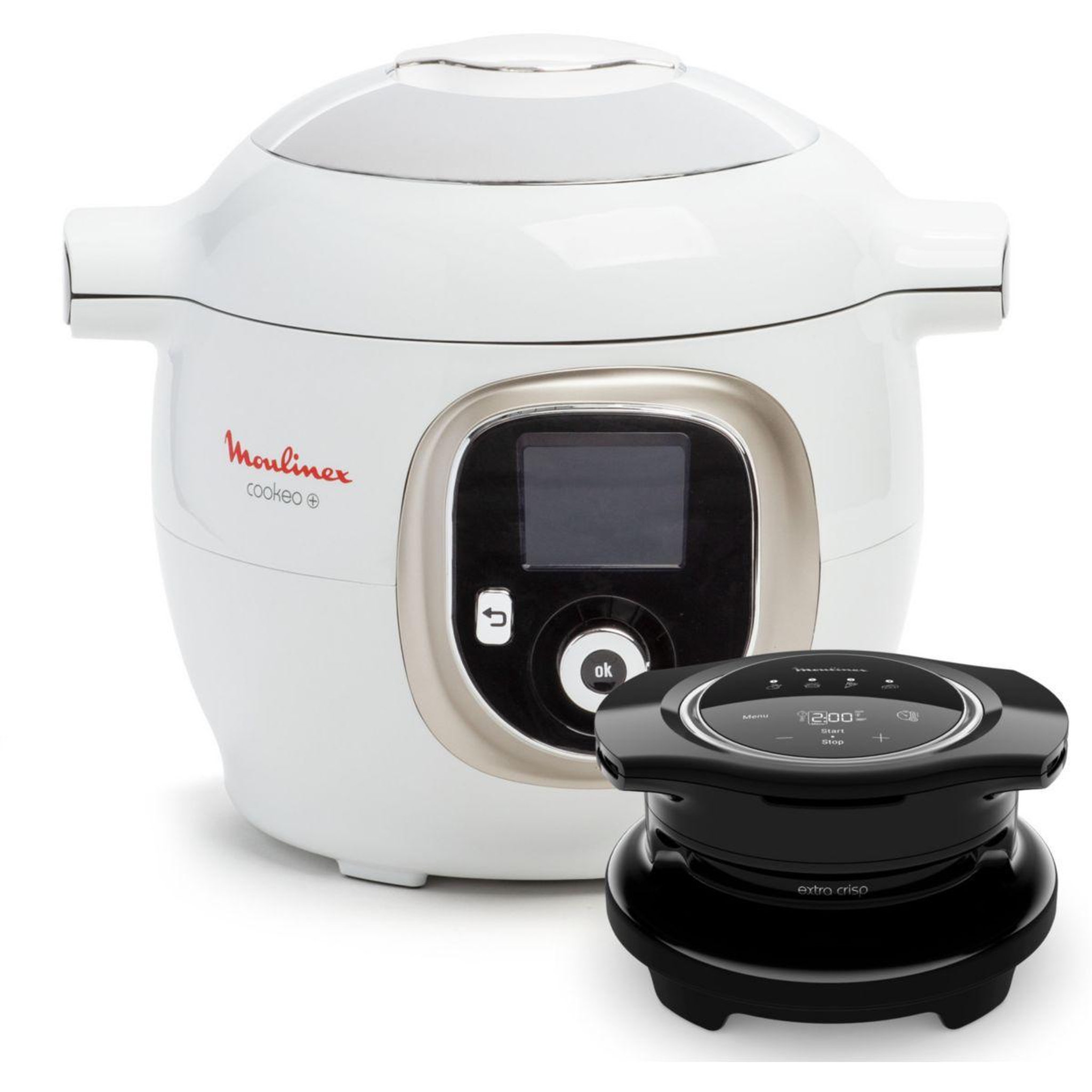 MOULINEX Cookeo CE85XAF0 blanc 6 L, 9 modes de cuisson + Extra Crisp