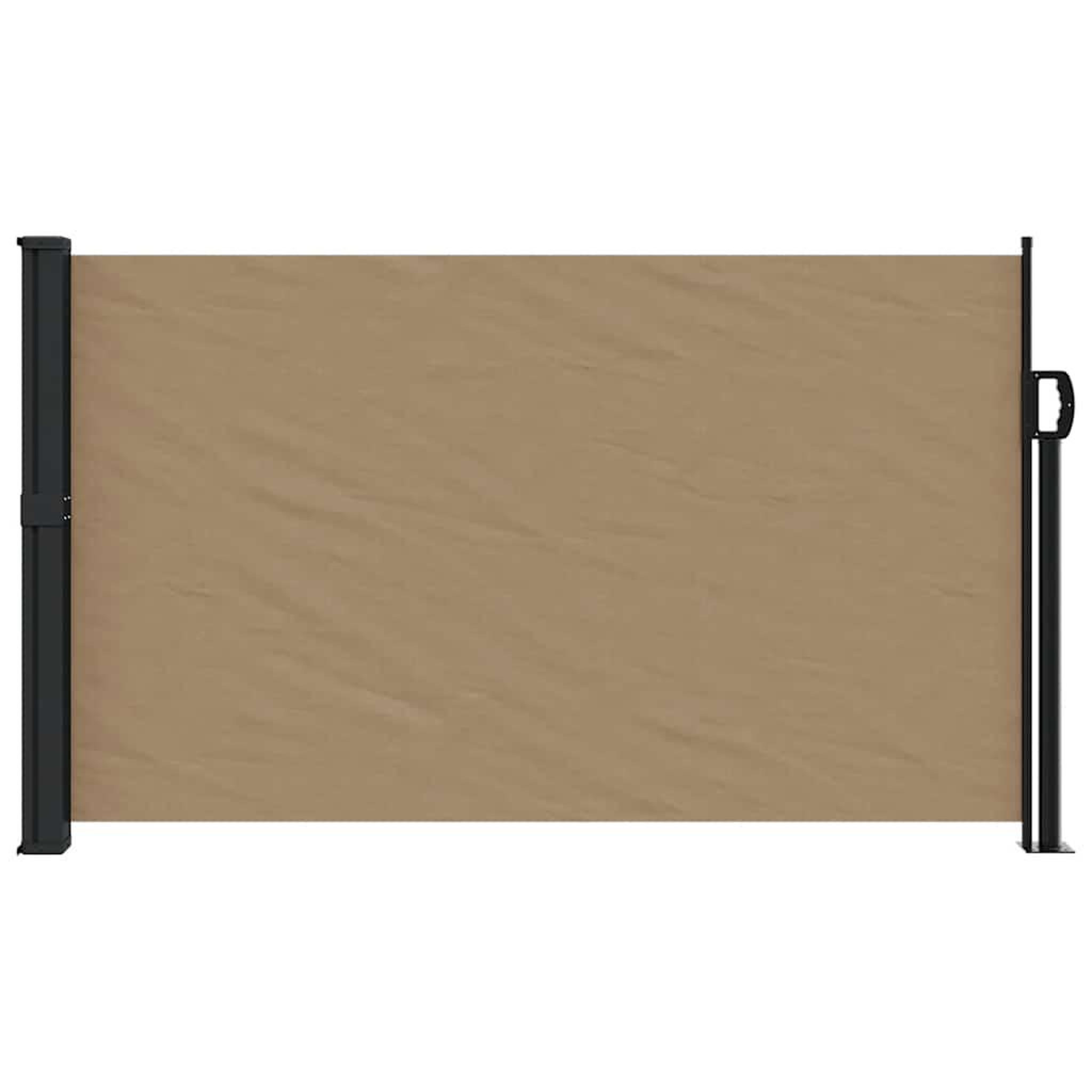 Voir la diapositive 3 : VIDAXL Auvent lateral retractable taupe 120x500 cm