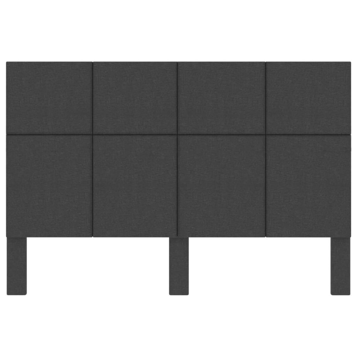 VIDAXL Tete de lit Gris fonce Tissu 180x200 cm