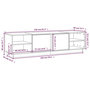 Voir la diapositive 6 : VIDAXL Meuble TV 156x40x40 cm Bois de pin massif