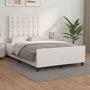 Voir la diapositive 1 : VIDAXL Cadre de lit sans matelas blanc 120x200 cm similicuir