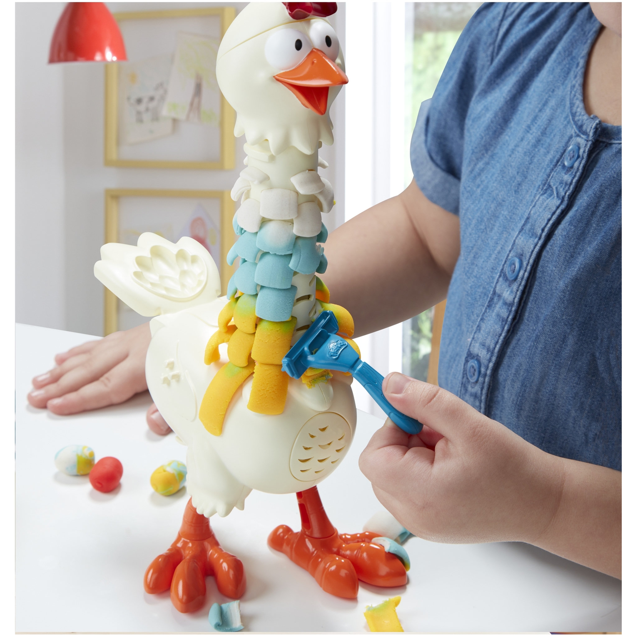 Voir la diapositive 5 : HASBRO Play-Doh Pâte à Modeler - Animal Crew Plumes en Folie