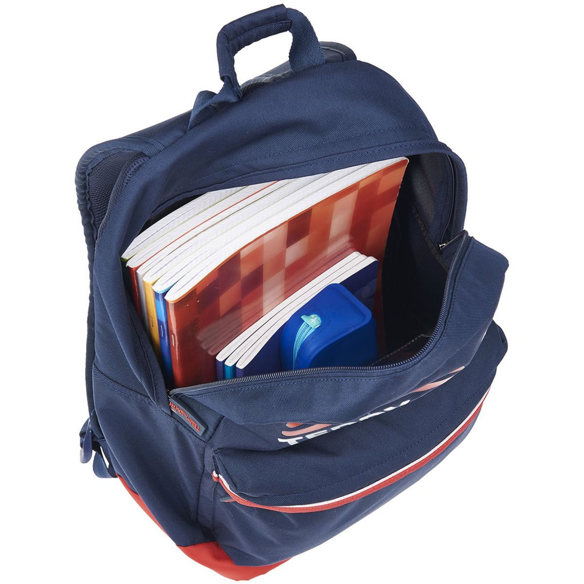 TEDDY SMITH Sac à dos souple 1 compartiment bleu et rouge WARM UP