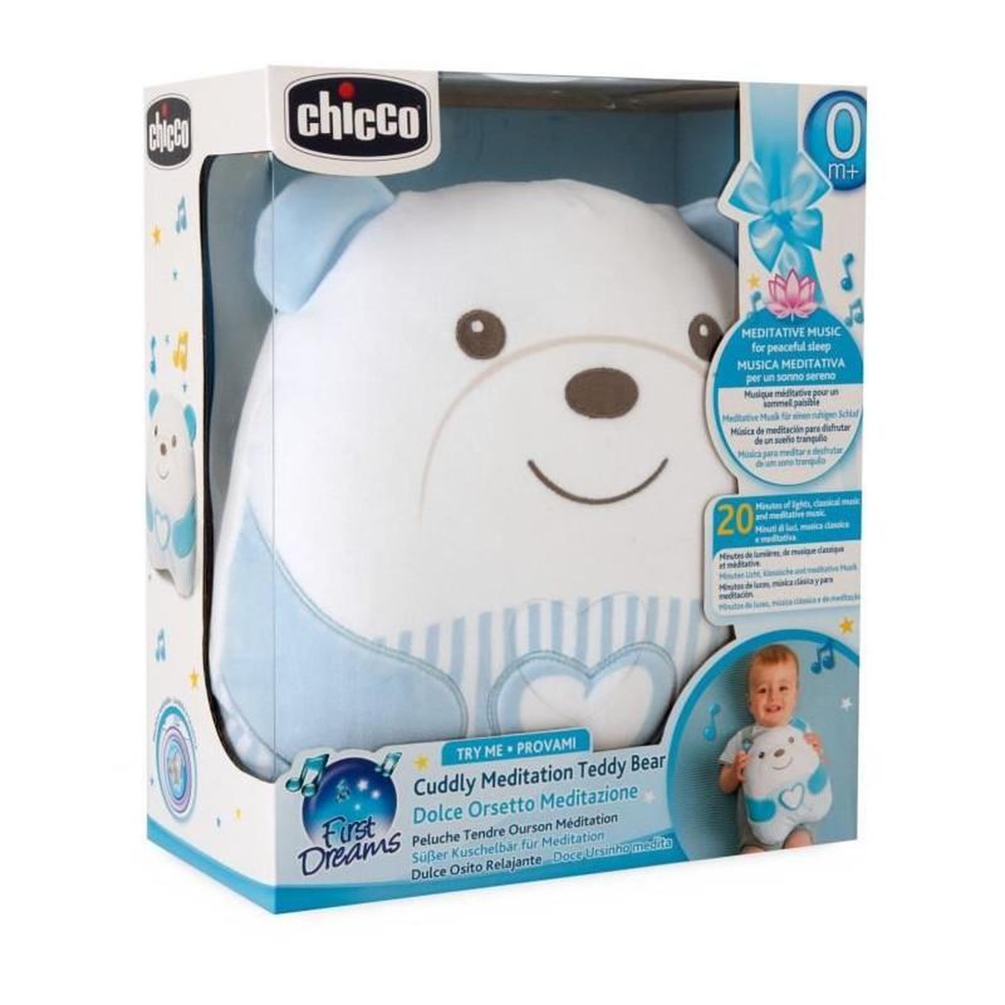 Voir la diapositive 4 : CHICCO Peluche tendre Ourson - CHICCO - Bleu - Des la naissance