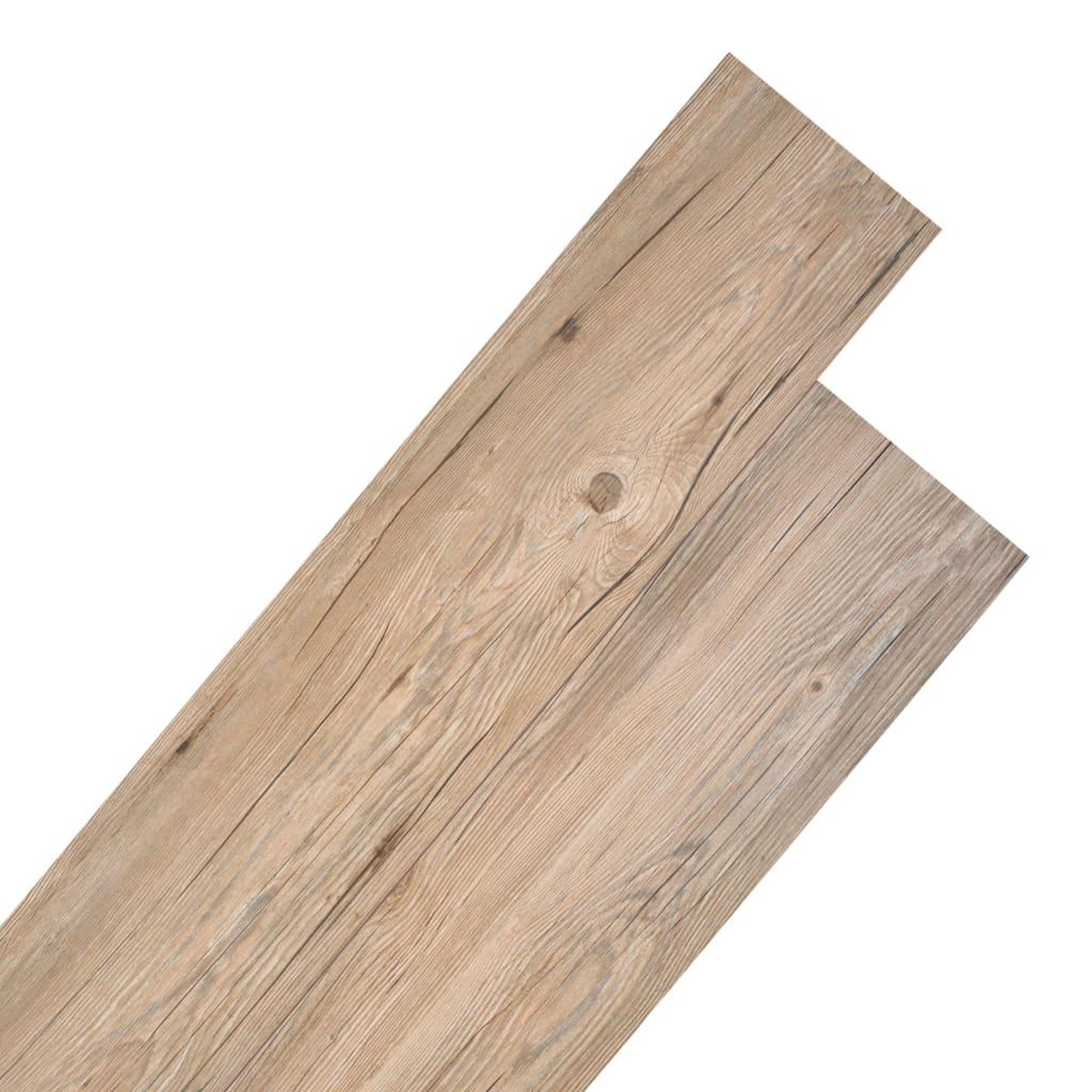 Voir la diapositive 1 : VIDAXL Planches de plancher PVC Non auto-adhesif 5,26 m^2 Chene marron
