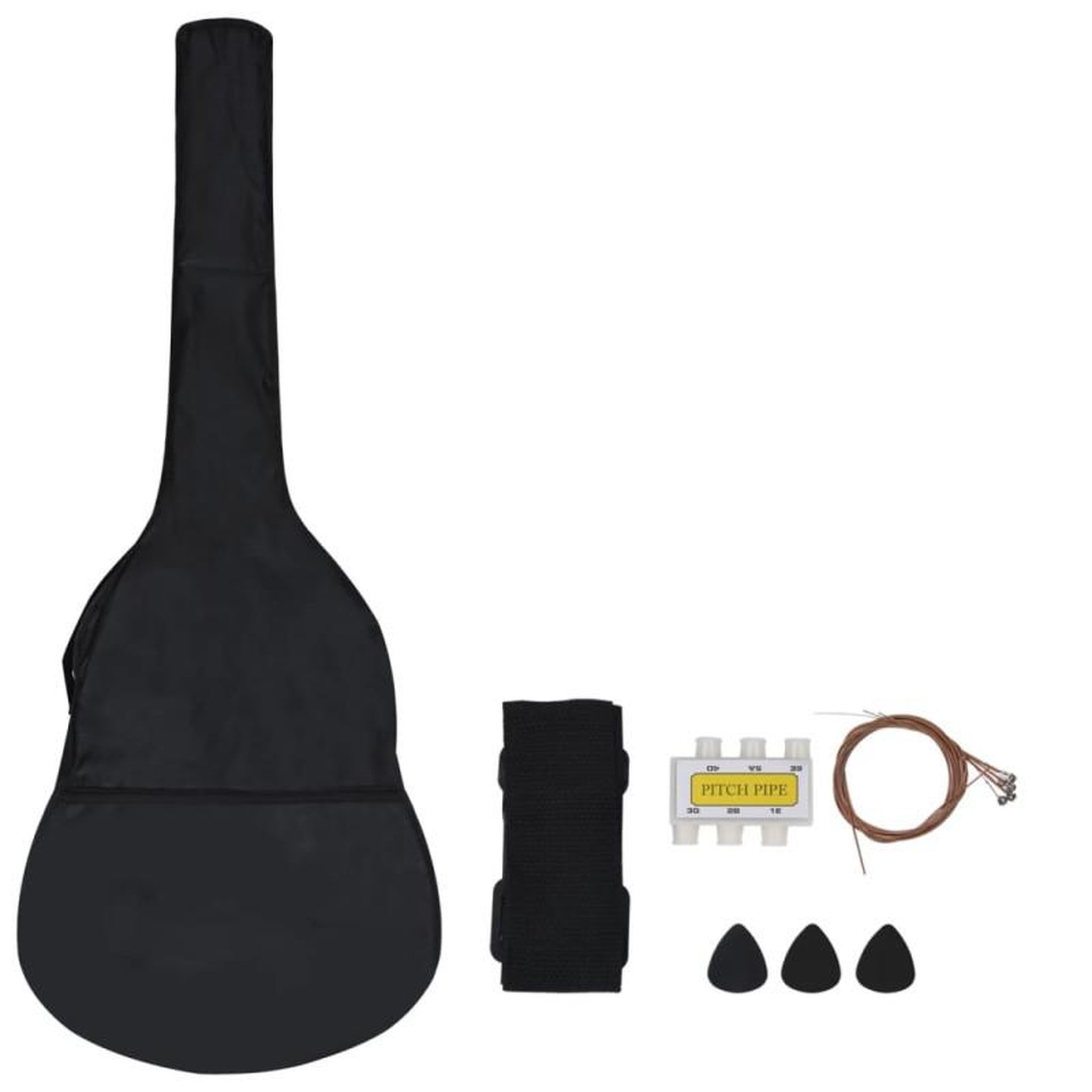 Voir la diapositive 3 : VIDAXL Ensemble de guitare classique pour débutants 8 pcs 1 2 34