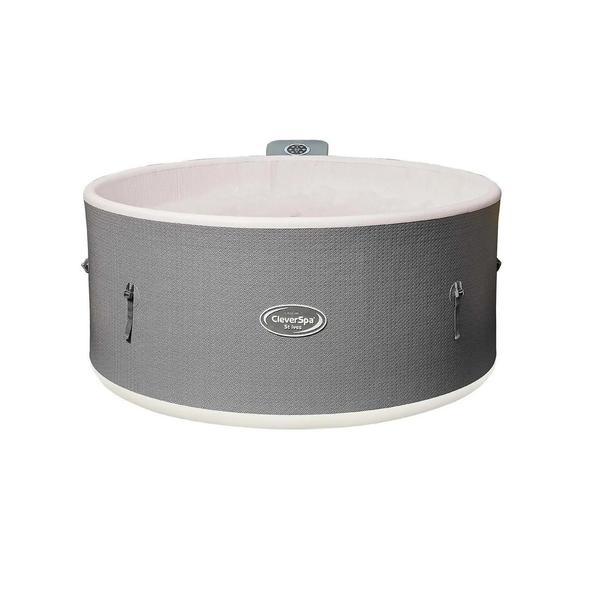 Clever Spa gonflable 5 places rond en Dropstitch - Clever Spa - Diamètre : 200 cm - Filtre et bâche inclus