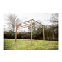 Voir la diapositive 2 : Hisense Pergola en bois thermo chauffé 8.88 m² sans couverture - th3030