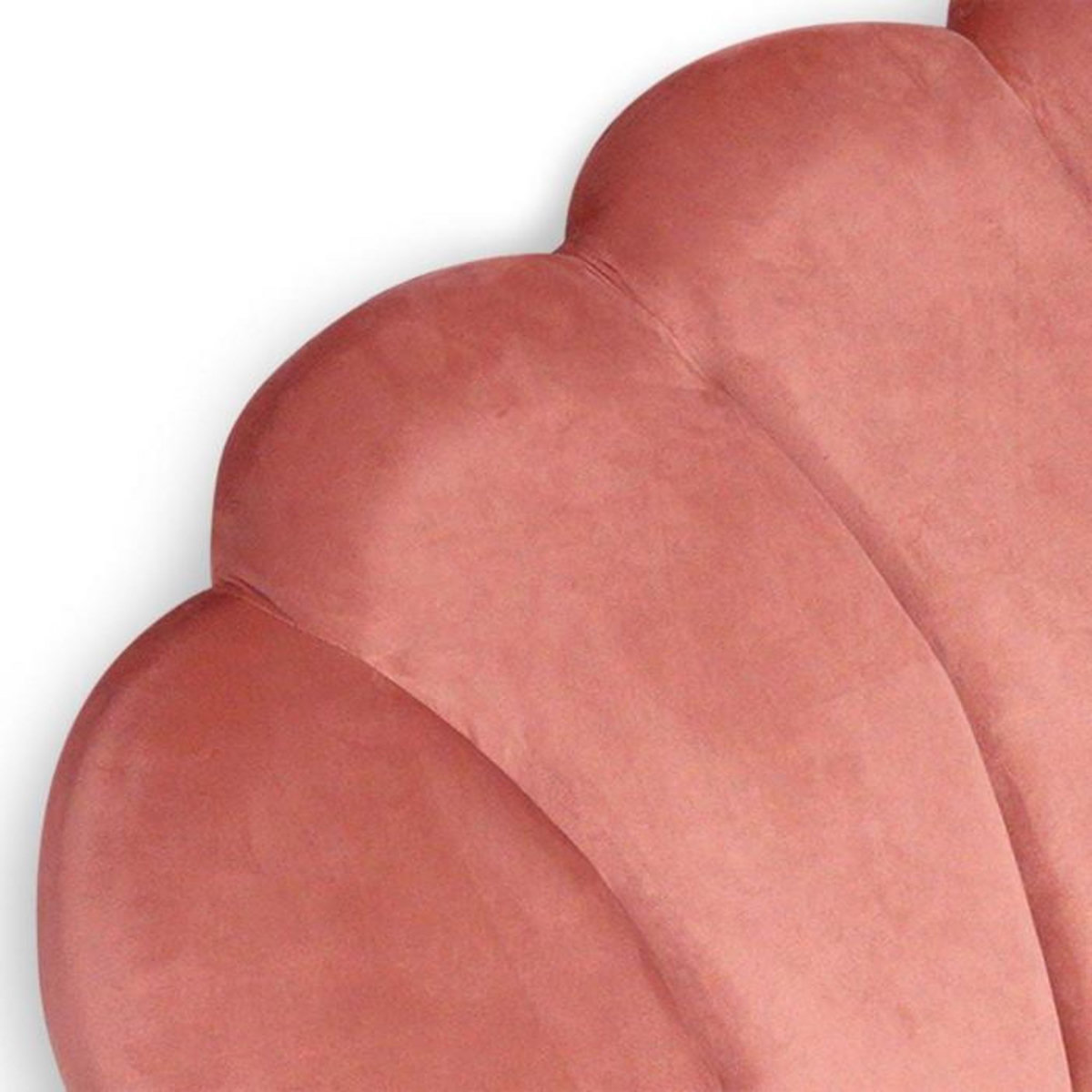 Paris Prix Tête de Lit en Velours  Shelly  160cm Rose