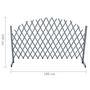 Voir la diapositive 5 : VIDAXL Cloture en treillis bois de sapin massif 1,8x1 m gris